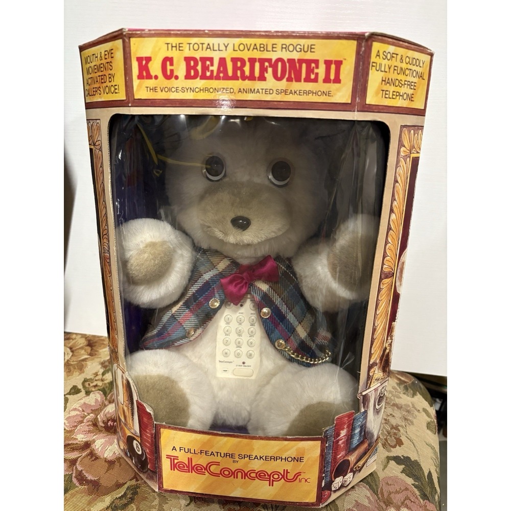 Speakerphone Bear Plush Phone In Box